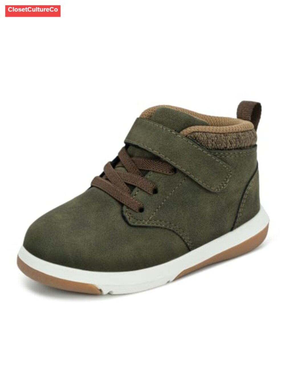 Toddler Boys High Top Sneakers PU Water Resistant Ankle Boots
